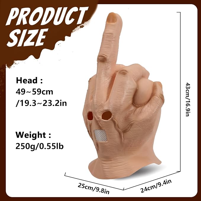 Funny Middle Finger Mask