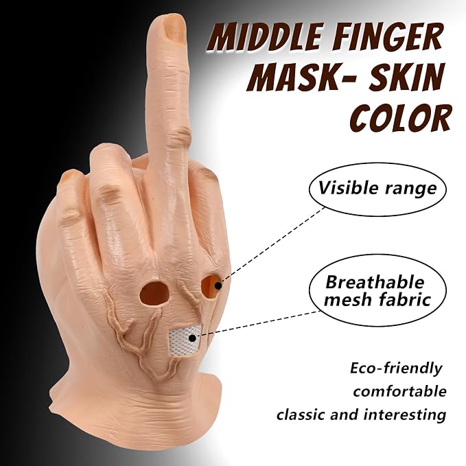 Funny Middle Finger Mask