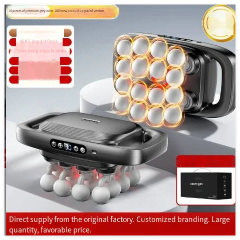 Deep Tissue Muscle Massage Gun, 16 Heads